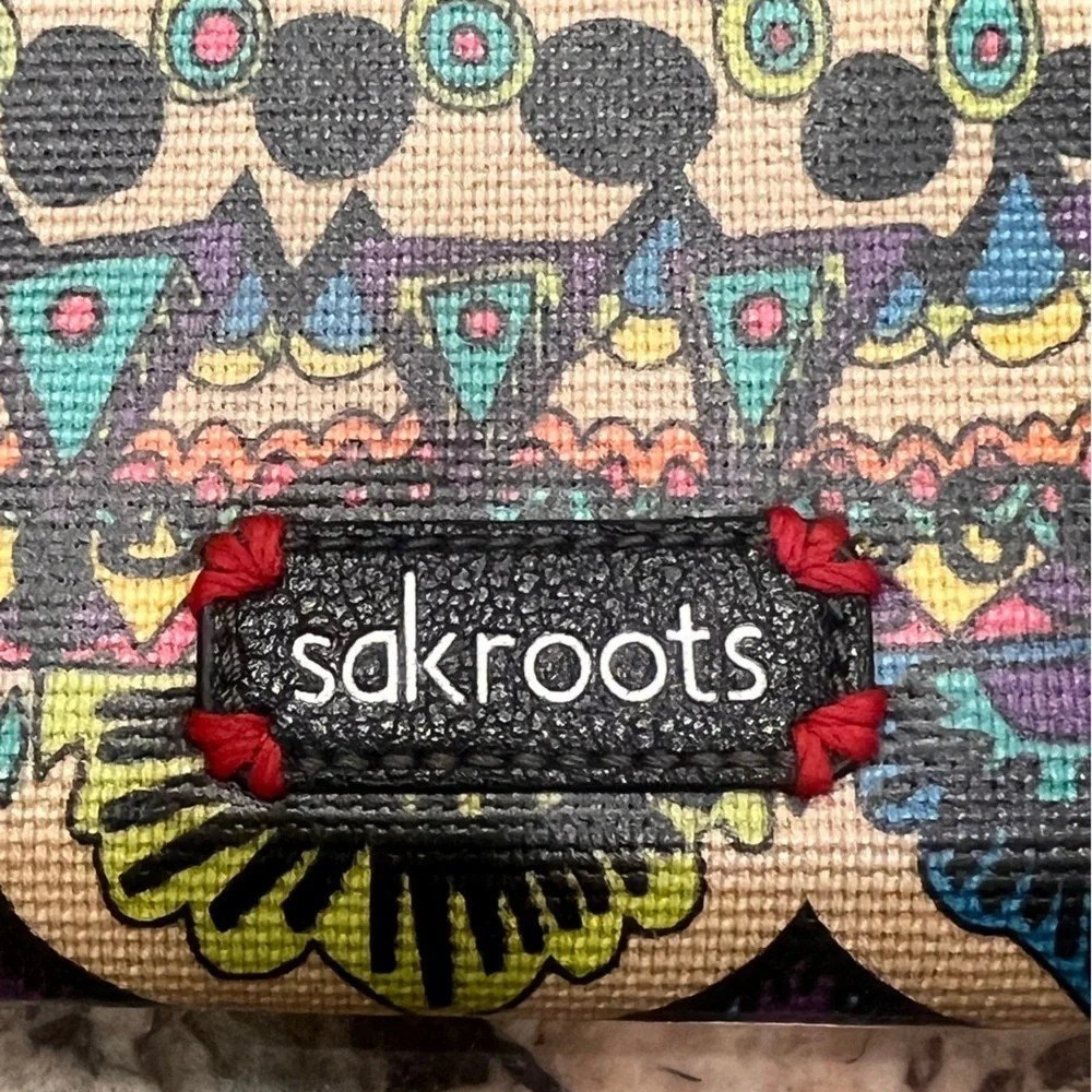 Sakroots Artist Circle Large Zip Around bohemian Wallet New
